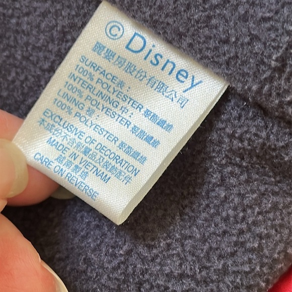 Disney Baby Fleece Lined Zip Up Quilted Vest Mickey Patch Left Chest Flaw - Picture 9 of 11